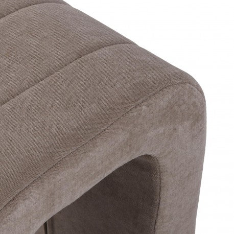 Versa Sgabello Imbottito Beige