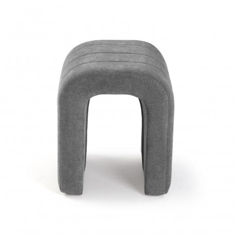 Versa Sgabello Imbottito Grigio Chiaro