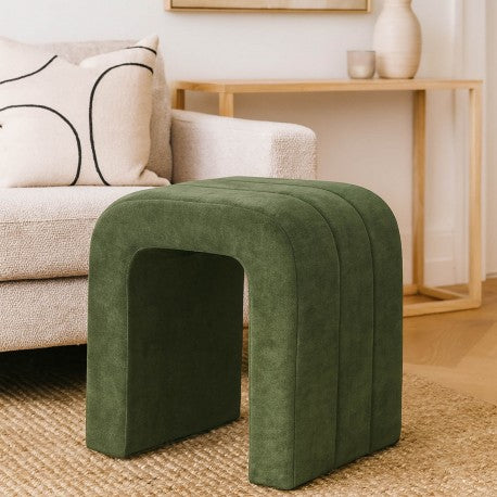 Versa Sgabello Imbottito Verde