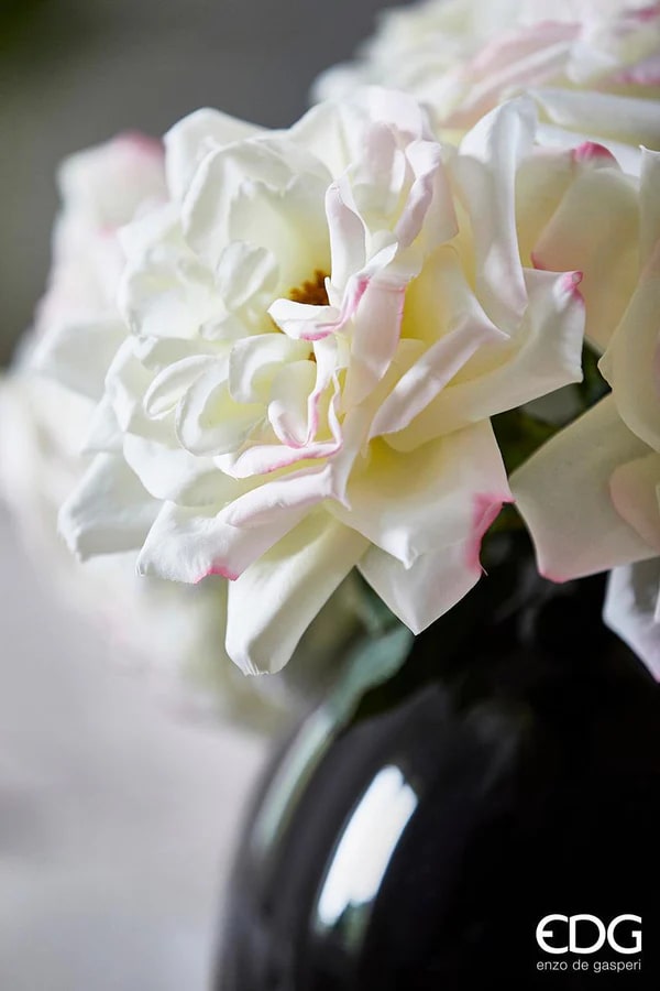 EDG Enzo De Gasperi Sphere Vase H 20 Cm D 23 Cm Ground Glass Black