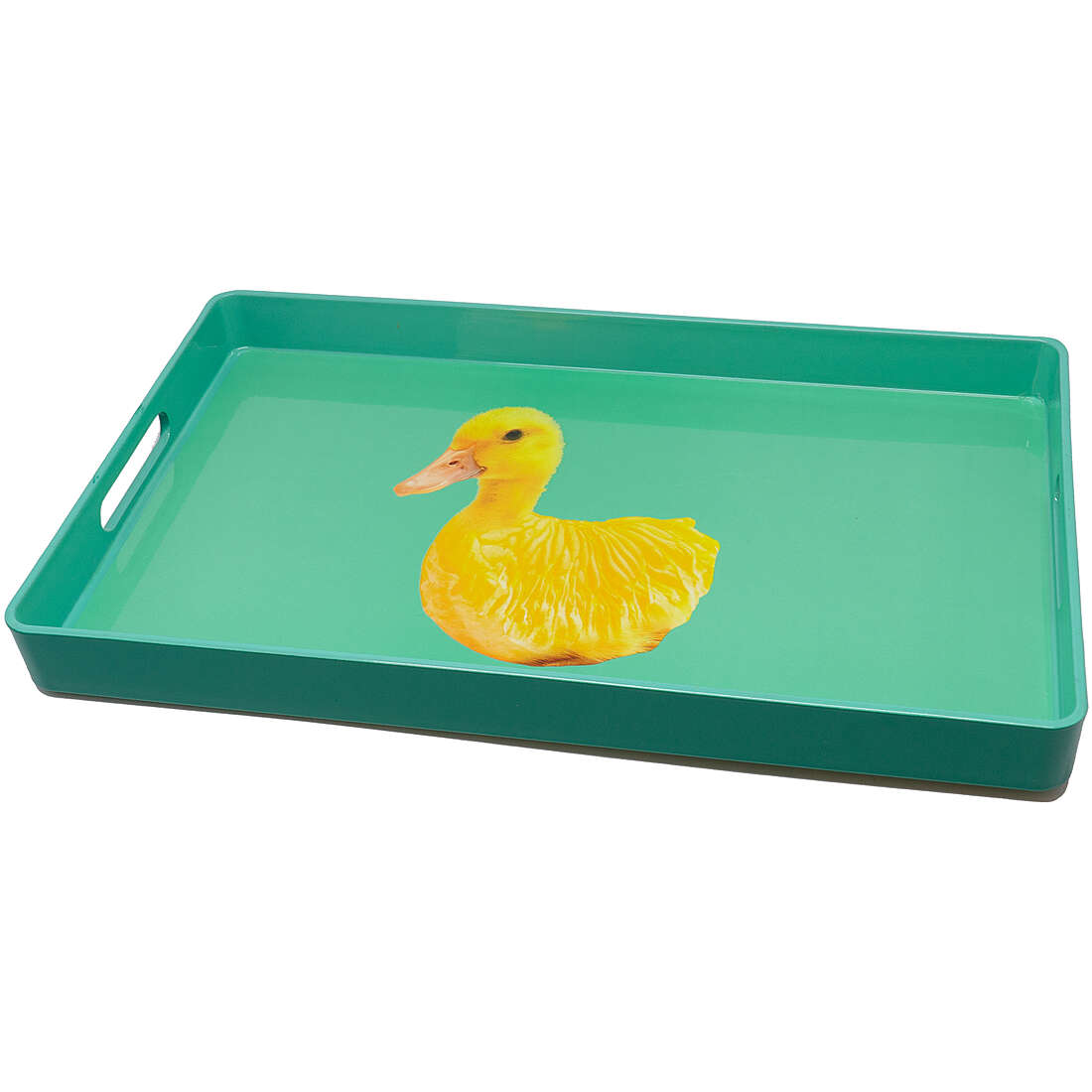 WD LifeStyle Vassoio Rettangolare Decoro Papera 40x24 cm – Vassoio da Portata