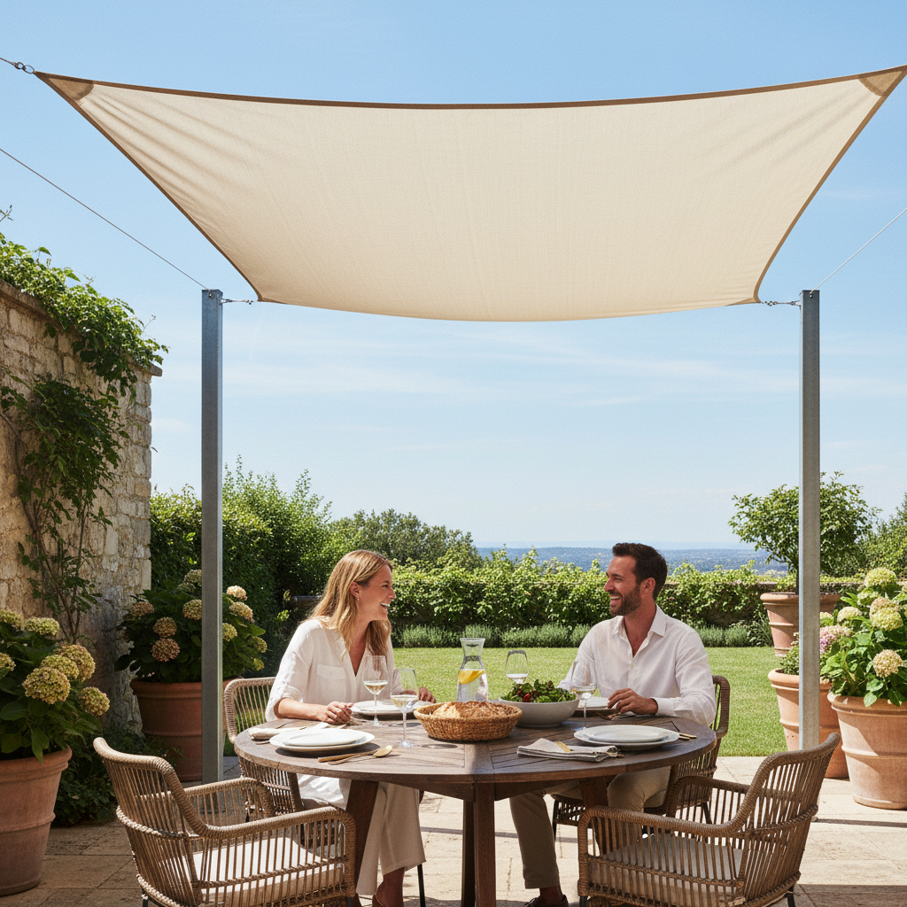 Sonnenschutzsegel für die Terrasse