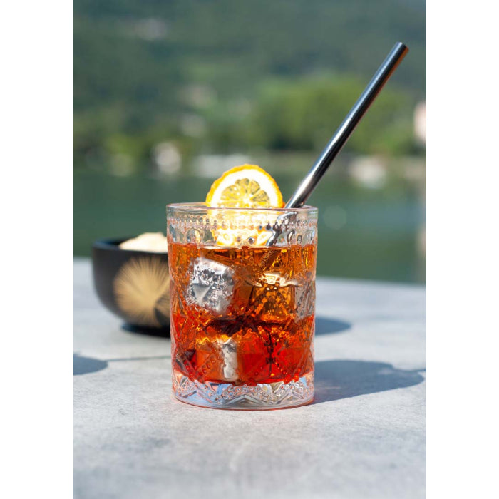 WD Lifestyle Set 6 Cubetti Raffredda Drink Riutilizzabili in Acciaio Inox – Cubetti Refrigeranti per Bevande