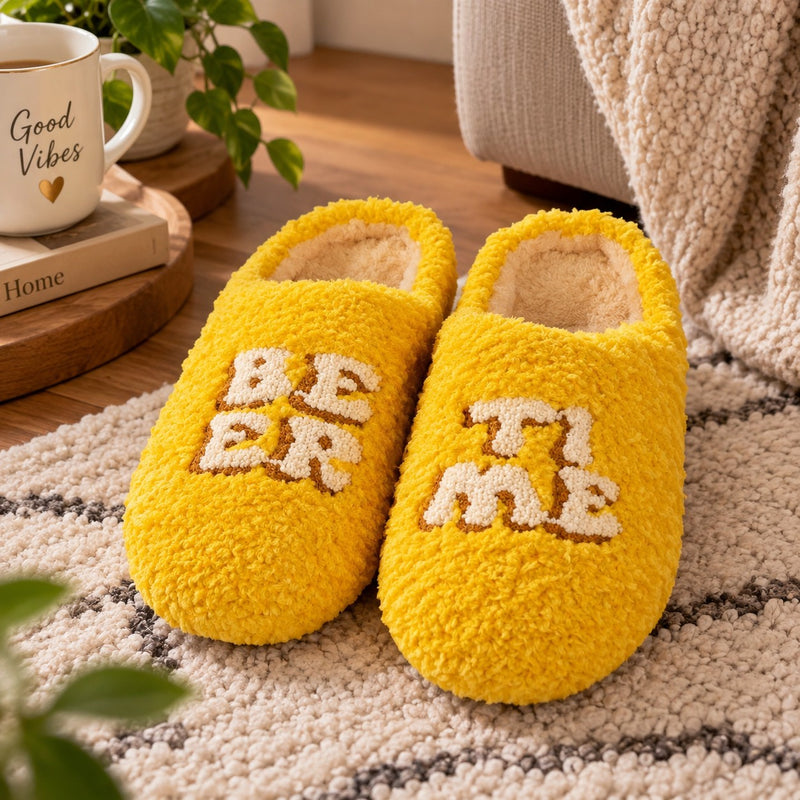WD Lifestyle Pantofole Beer Time Taglia M/L – Pantofole Divertenti da Casa