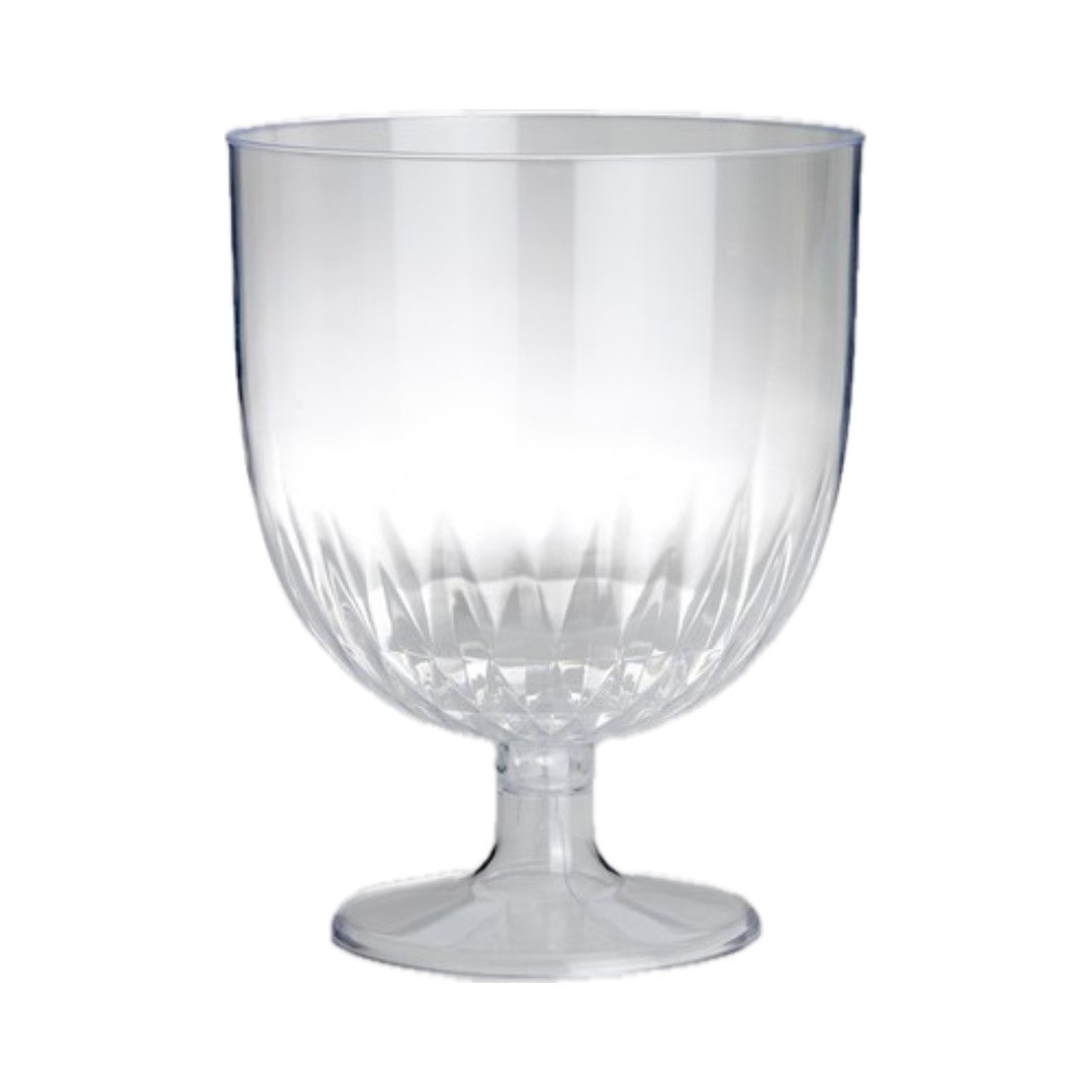 Bigiemme Coppa Acqua Plastica Trasparente Gambo Corto 16x20 cm