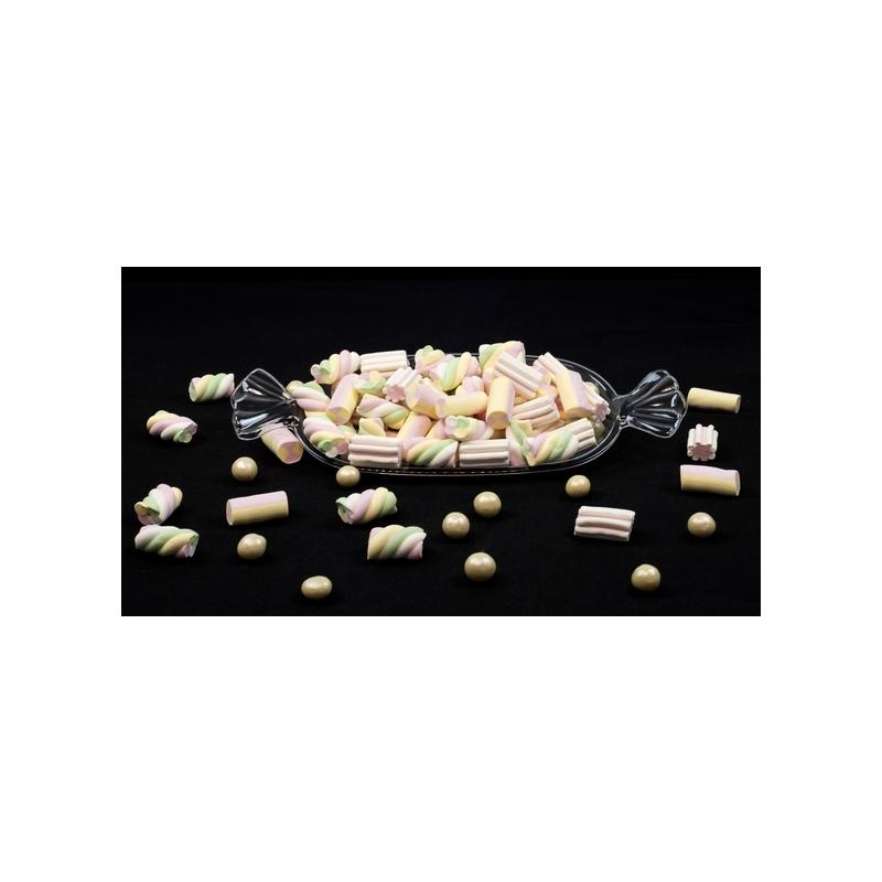 Bigiemme Set 3 Vassoi Plastica Trasparente Caramella 38 x15 Cm