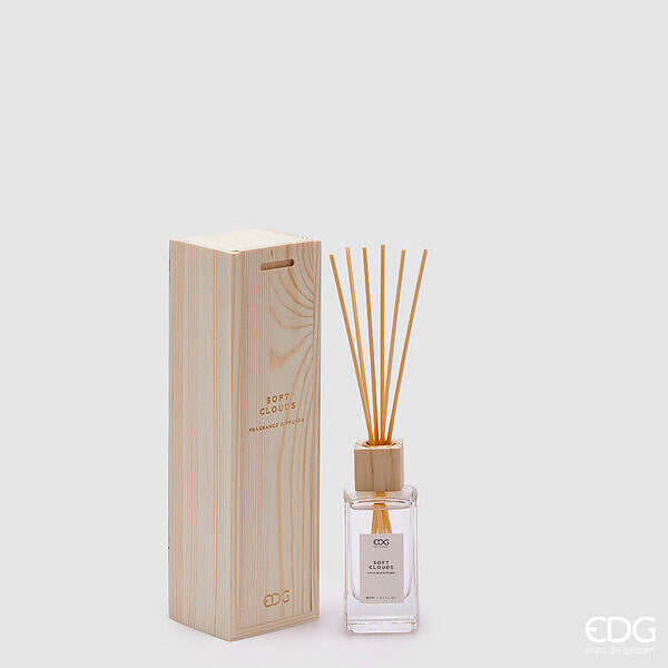 EDG Enzo De Gasperi Profumatore Bottiglia Essential 90 Ml H 12,5 Cm Soft Clouds