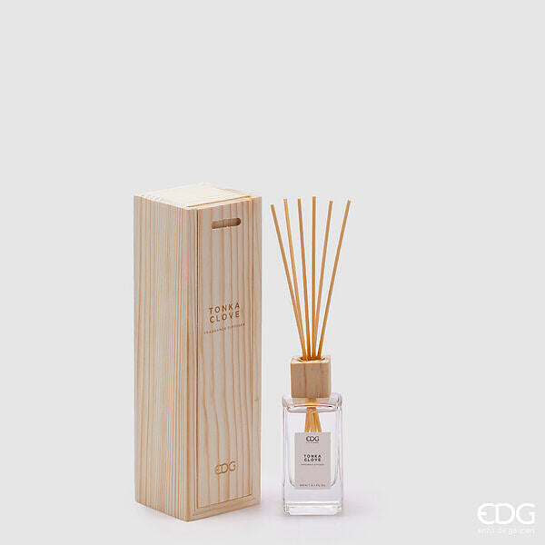 EDG Enzo De Gasperi Profumatore Bottiglia Essential 90 Ml H 12,5 Cm Tonka Clouve