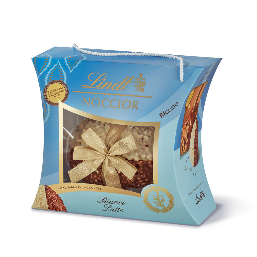 LINDT Uovo Cioccolato Bianco al Latte e Nocciole 610 Gr