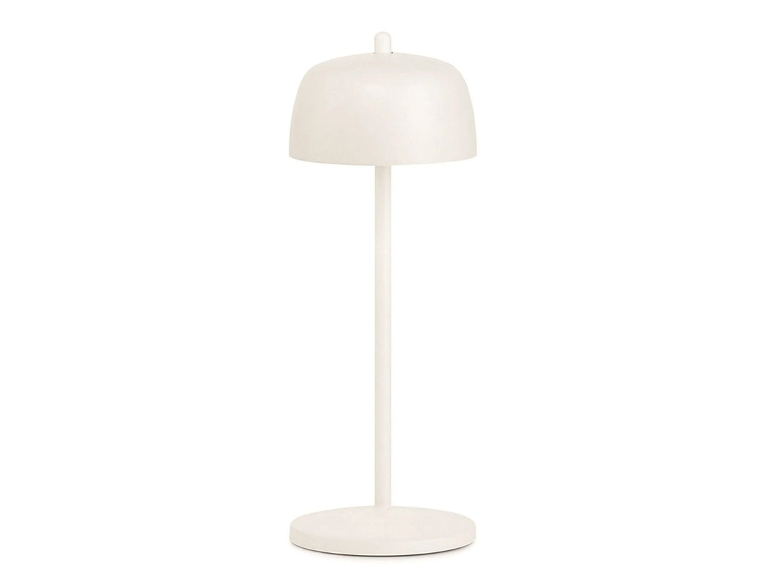 Zafferano Circe Lampada Tavolo D 110 Mm H 300 Mm Bianco Op.