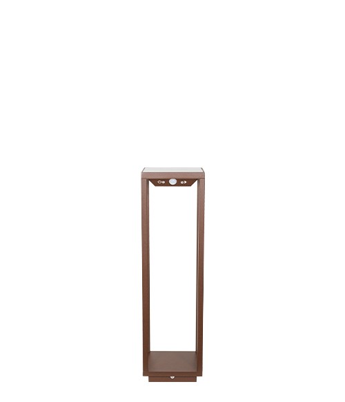 Zafferano Home Solar Terra Lampada H 500 Mm P 140 Mm L 140 Mm Corten