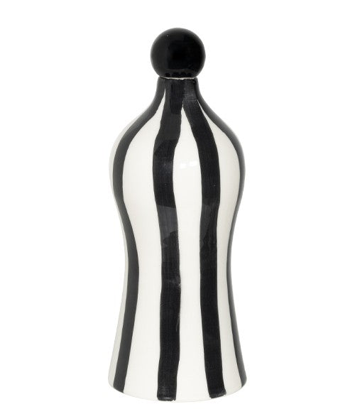 Saffron Stripes Bottle Lido D 110 Mm H 264 Mm Black