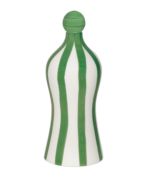 Zafferano Righe Bottiglia Lido D 110 Mm H 264 Mm Salvia