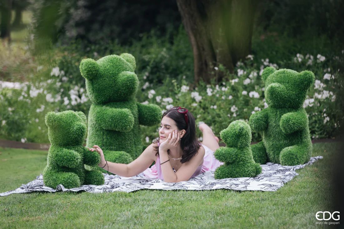 EDG Enzo De Gasperi Decoro Orso Erba H65 L40 L45 Green