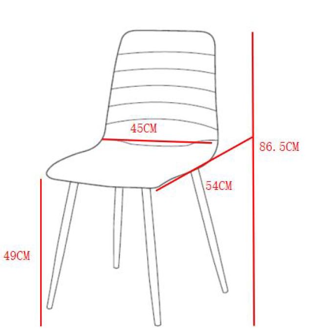 Dimo Sedia Livia in Tessuto Tortora Chiaro, Gambe Nere