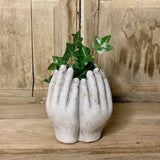 Cement Vase Mani H22 D19 C0 Light Grey