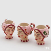 EDG Enzo De Gasperi Tazza Sicily 3 Pezzi H12 Rosa Uso Alimentare