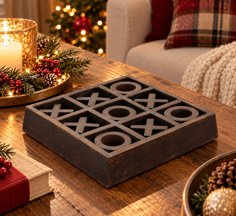 Bizzotto Decorazione Tris Fortune Marrone 17,7x17,7 cm – Idea Regalo Natale