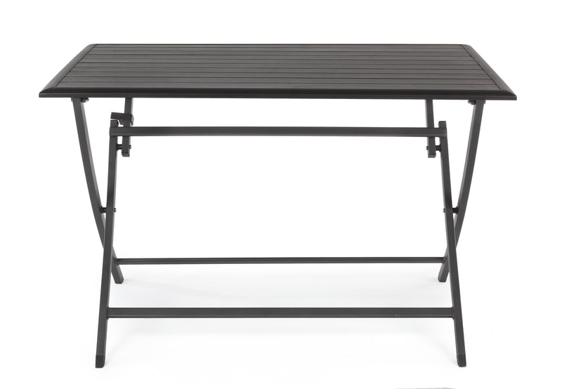Bizzotto Tavolo Pieghevole Elin Rettangolare 110 x 70 Cm Antracite