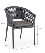 bizzotto bizzotto sedia florencia antracite ean 8051836272286