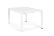 Bizzotto Tavolo Quadrato Allungabile Kiplin 149 x 97 / 149 Cm Bianco