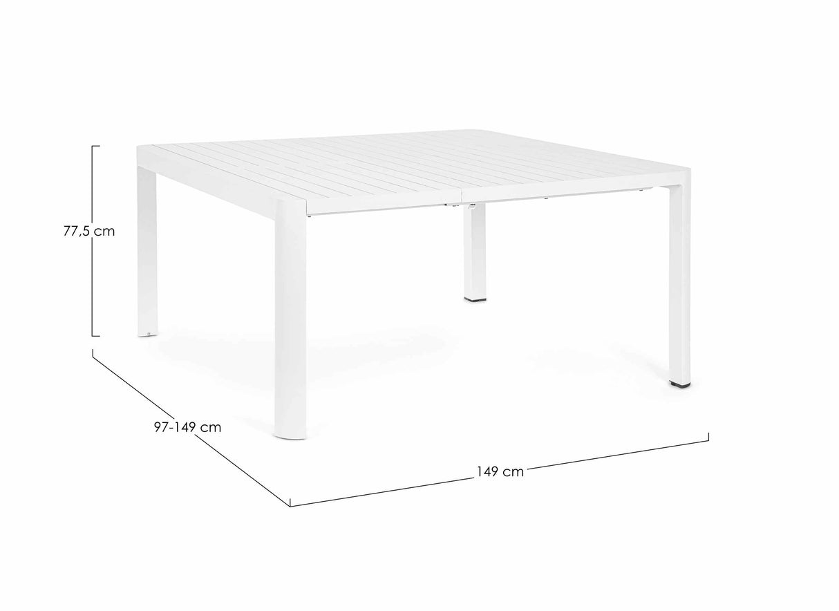 bizzotto bizzotto tavolo allungabile kiplin 149 x 97 149 cm bianco ean 8051836552968