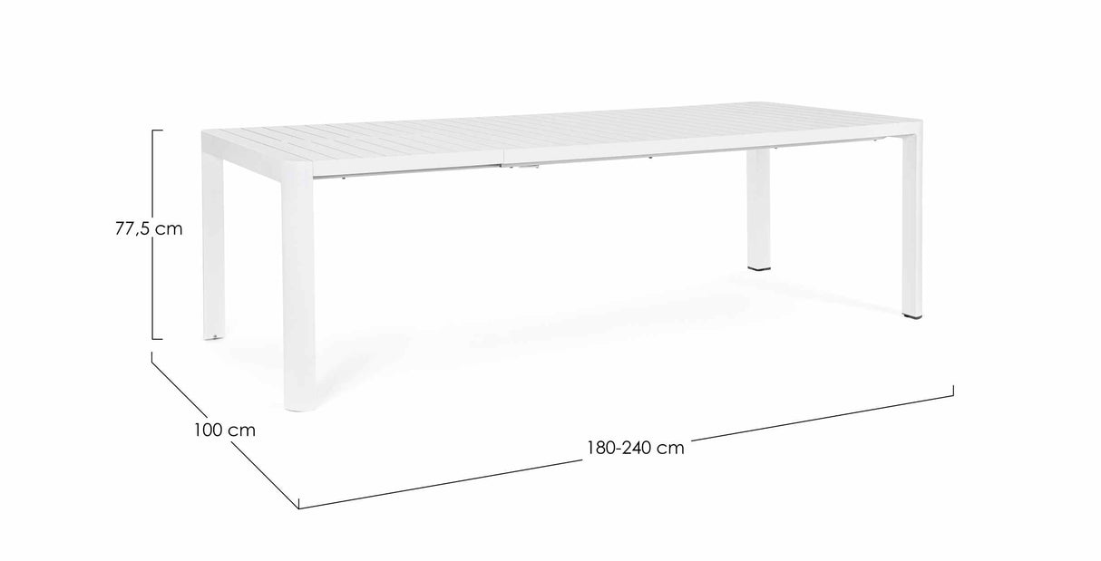 bizzotto bizzotto tavolo allungabile kiplin 100 x 180 240 cm bianco ean 8051836552982