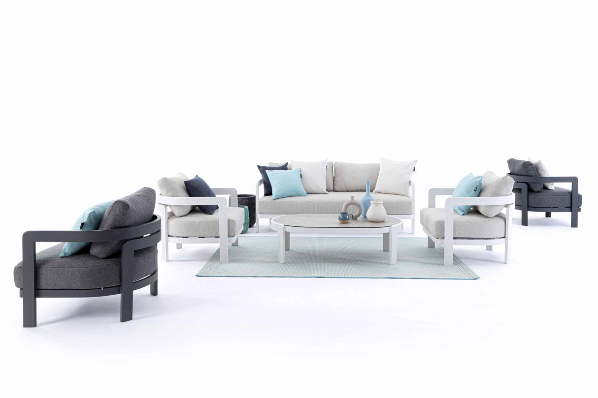 Bizzotto Set 4 Salotto Presley Antracite