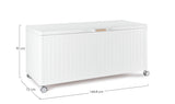 bizzotto bizzotto baule ocean con ruote h 70 cm l 72 cm l 1648 cm bianco ean 8051836691957