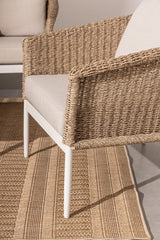 Bizzotto Set Salotto Oceana 4 Elementi Vapor Bianco