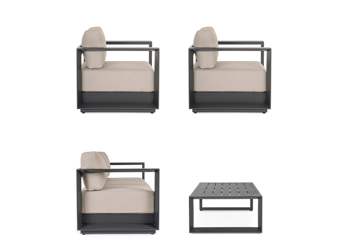 bizzotto bizzotto set salotto moses 4 elementi antracite ean 8051836671102