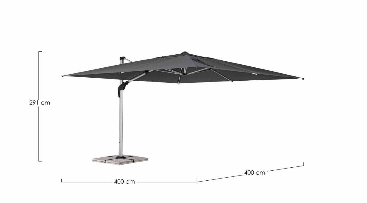 bizzotto bizzotto ombrellone braccio aries 4 x 4 cm grigio antracite ean 8051836463936