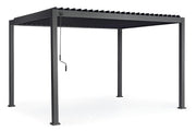 Bizzotto Ocean Pergola Bioclimatica Antracite Alluminio 3×4 m
