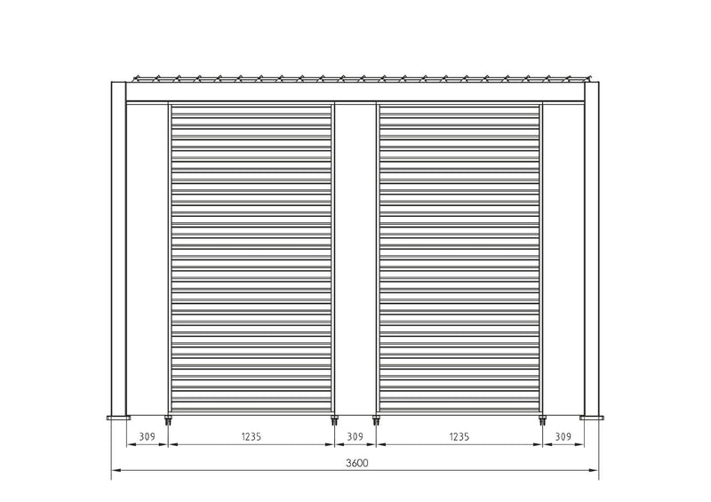 bizzotto bizzotto pergola ocean 36 x 6 mt antracite ean 8051836479999