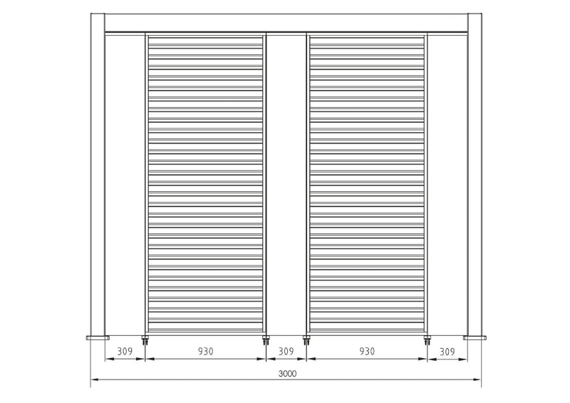 bizzotto bizzotto pergola ocean 3 x 6 mt bianco ean 8051836480018
