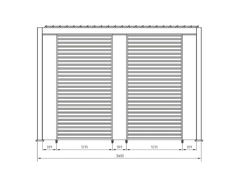 bizzotto bizzotto pergola ocean 36 x 72 mt bianco ean 8051836480025