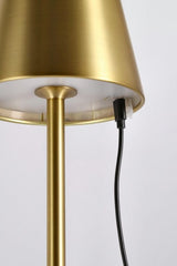 Bizzotto Etna Led Table Lamp H 38 Cm Gold 