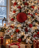 Bizzotto Sfera Angelica Rossa D 150 Mm per Albero di Natale