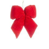 Bizzotto Pendaglio Linsey Fiocco Rosso Natalizio H 34 cm Decorazione per Albero di Natale