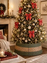 Bizzotto Pendaglio Linsey Fiocco Rosso Natalizio H 34 cm Decorazione per Albero di Natale