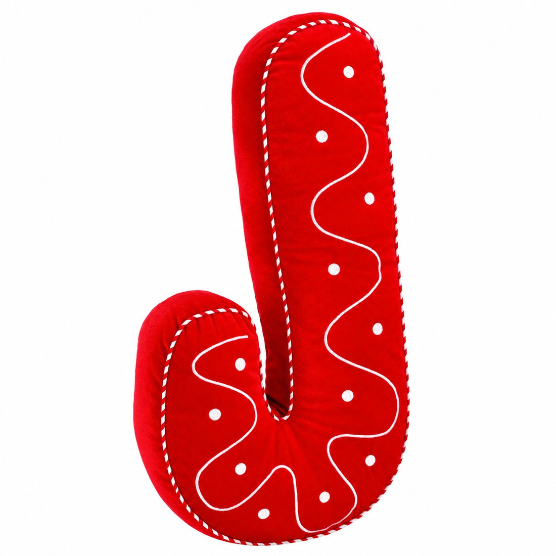 Cuscino Natalizio Toffee Bastoncino Rosso 35x60 cm – Cuscino Decorativo di Natale con Fodera e Imbottitura in Poliestere
