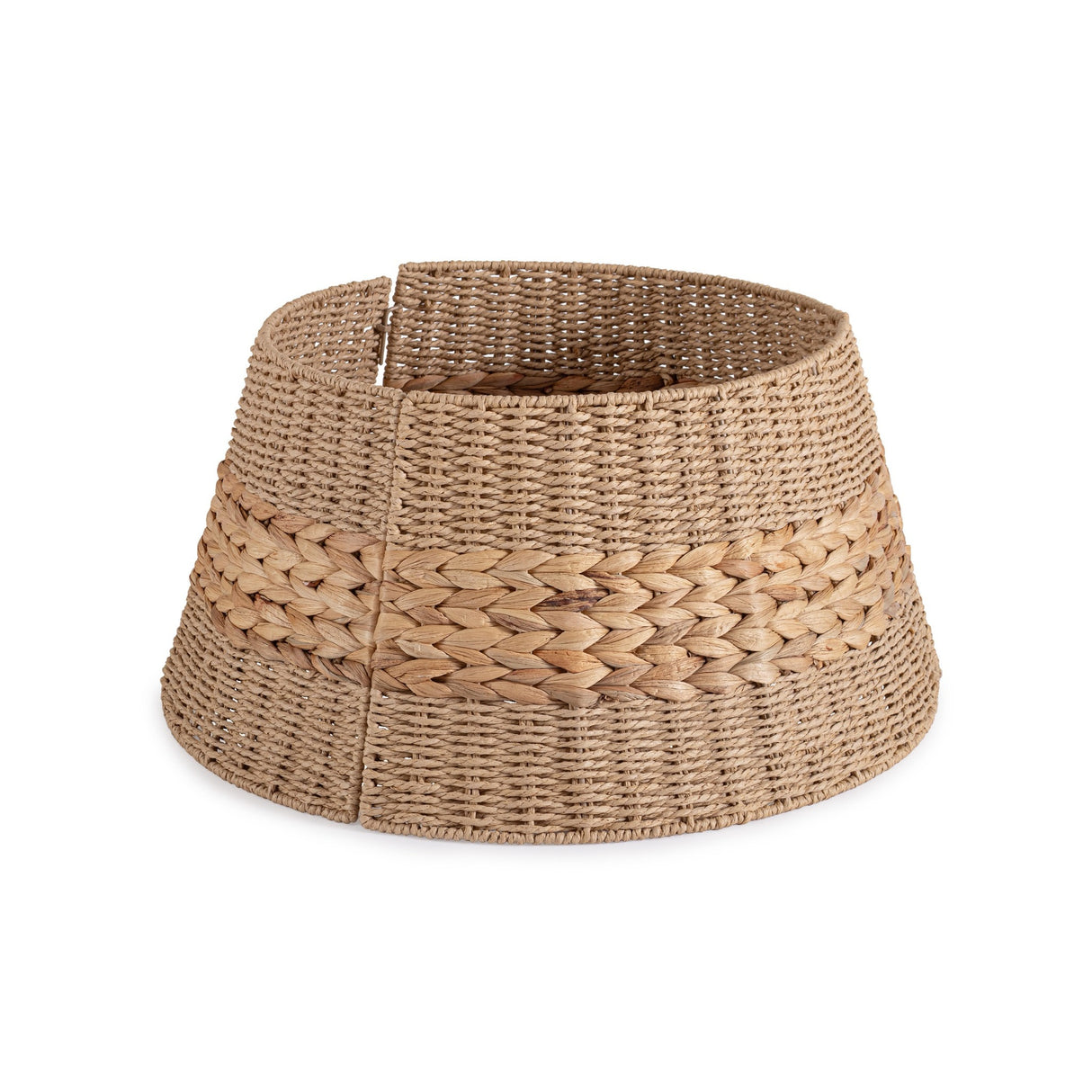 Bizzotto Copribase Albero di Natale Gleynor Beige Naturale D 55 cm Decorazione Natalizia