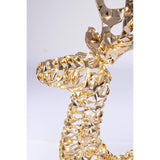 Bizzotto Renna Natalizia Ellary Oro con 600 Micro LED Classic 50x19x80 cm Decorazione Luminosa