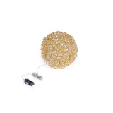 Bizzotto Decorazione Sferica Zoe Oro con 400 Micro LED Classic D 30 cm Addobbo Natalizio Luminoso