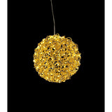 Bizzotto Decorazione Sferica Zoe Oro con 400 Micro LED Classic D 30 cm Addobbo Natalizio Luminoso