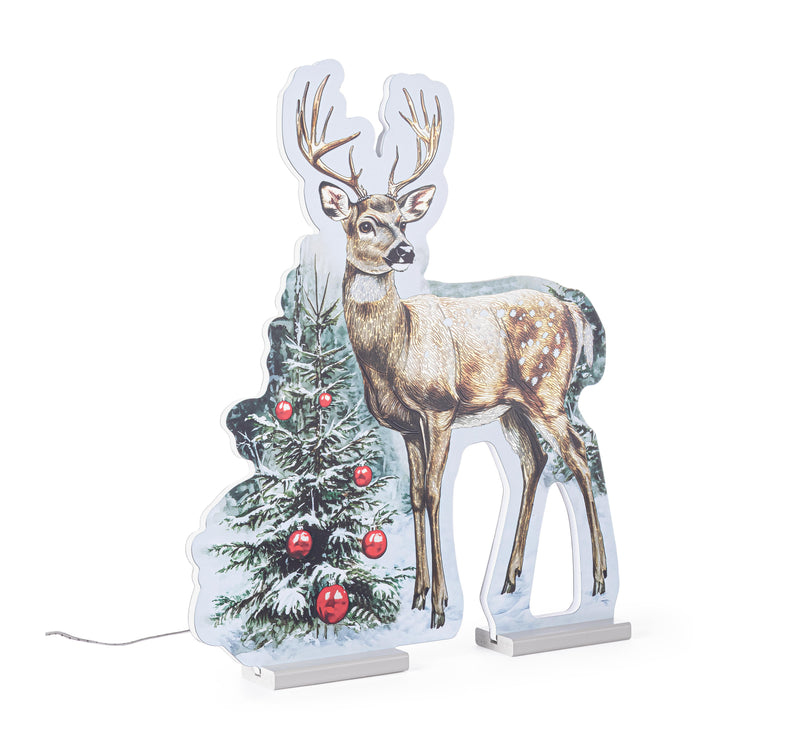 Bizzotto Cervo Natalizio Luminoso H 60 cm con 394 LED IP20 Decorazione Natalizia