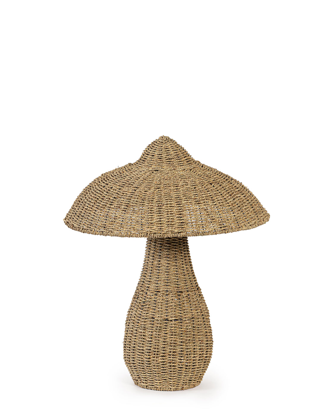 Bizzotto Fungo Natalizio Everen Stand in Seagrass Ø73xH90 cm – Decorazione Natalizia in Fibra Vegetale per la Casa