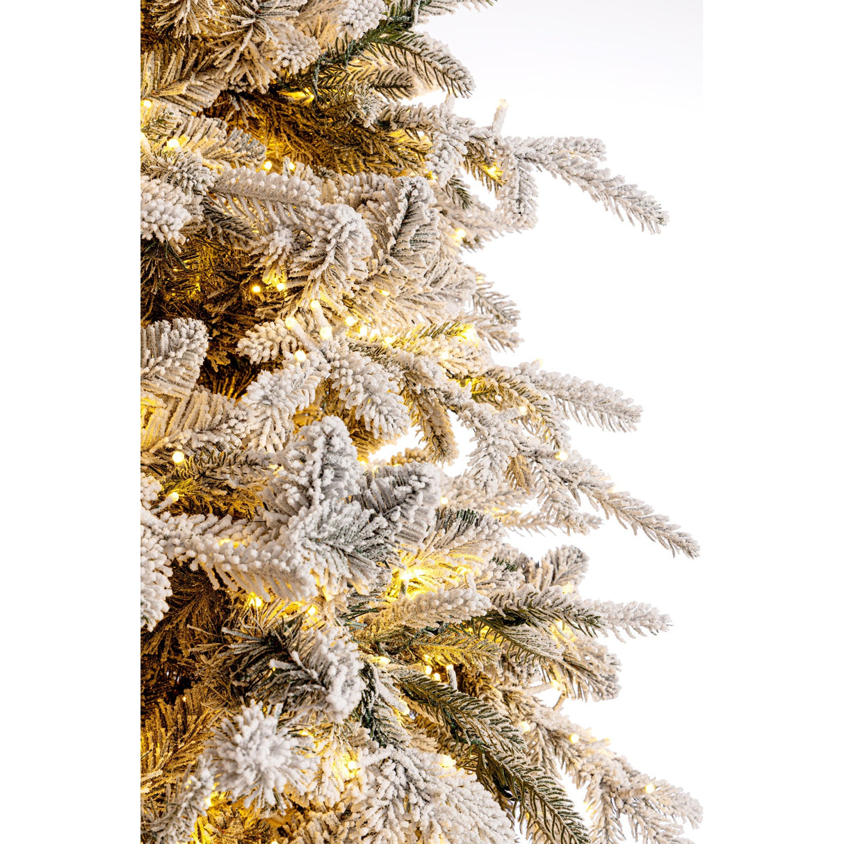 Bizzotto Albero di Natale Ritter Innevato H 180 cm con 2609 Rami e 4400 LED