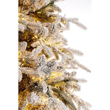 Bizzotto Albero di Natale Ritter Innevato H 210 cm con 3567 Rami e 6000 LED