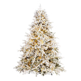 Bizzotto Albero di Natale Ritter Innevato H 210 cm con 3567 Rami e 6000 LED